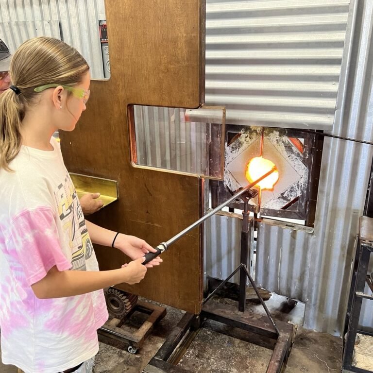 art of fire glassblowing studio demo 768x768