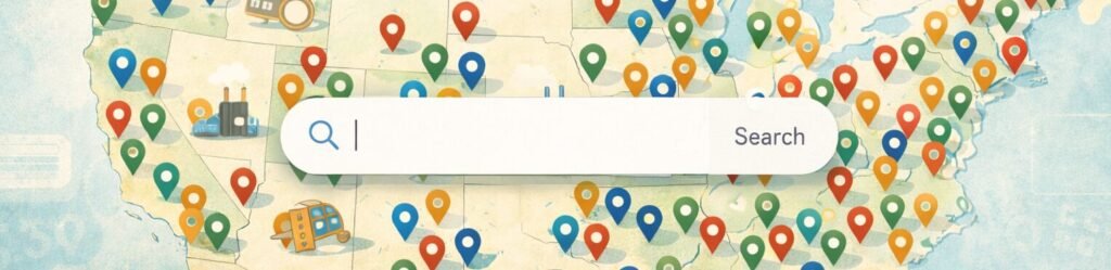 Search all factory tours in the US