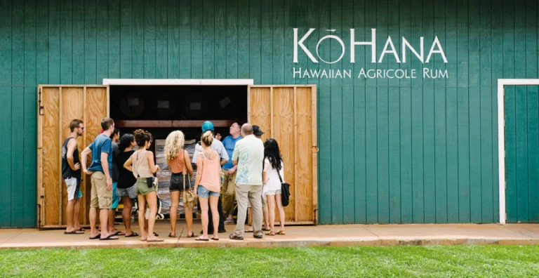 Factory Tours in Hawaii 7 ko hana rum distillery tour hawaii 768x396
